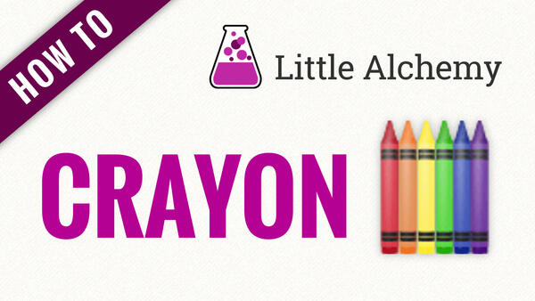 Video: How to make CRAYON in Little Alchemy