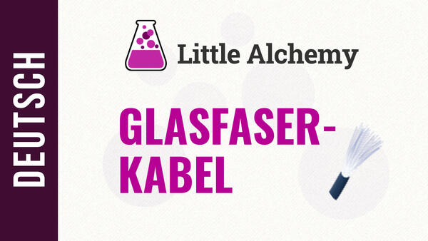 Video: Wie macht man ein GLASFASERKABEL in Little Alchemy