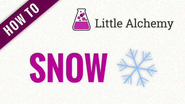 Video: How to make SNOW in Little Alchemy