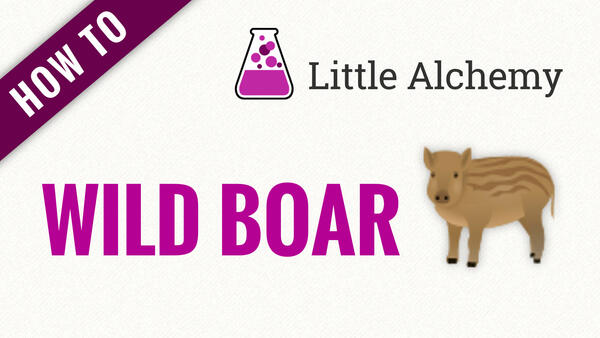 Video: How to make WILD BOAR in Little Alchemy