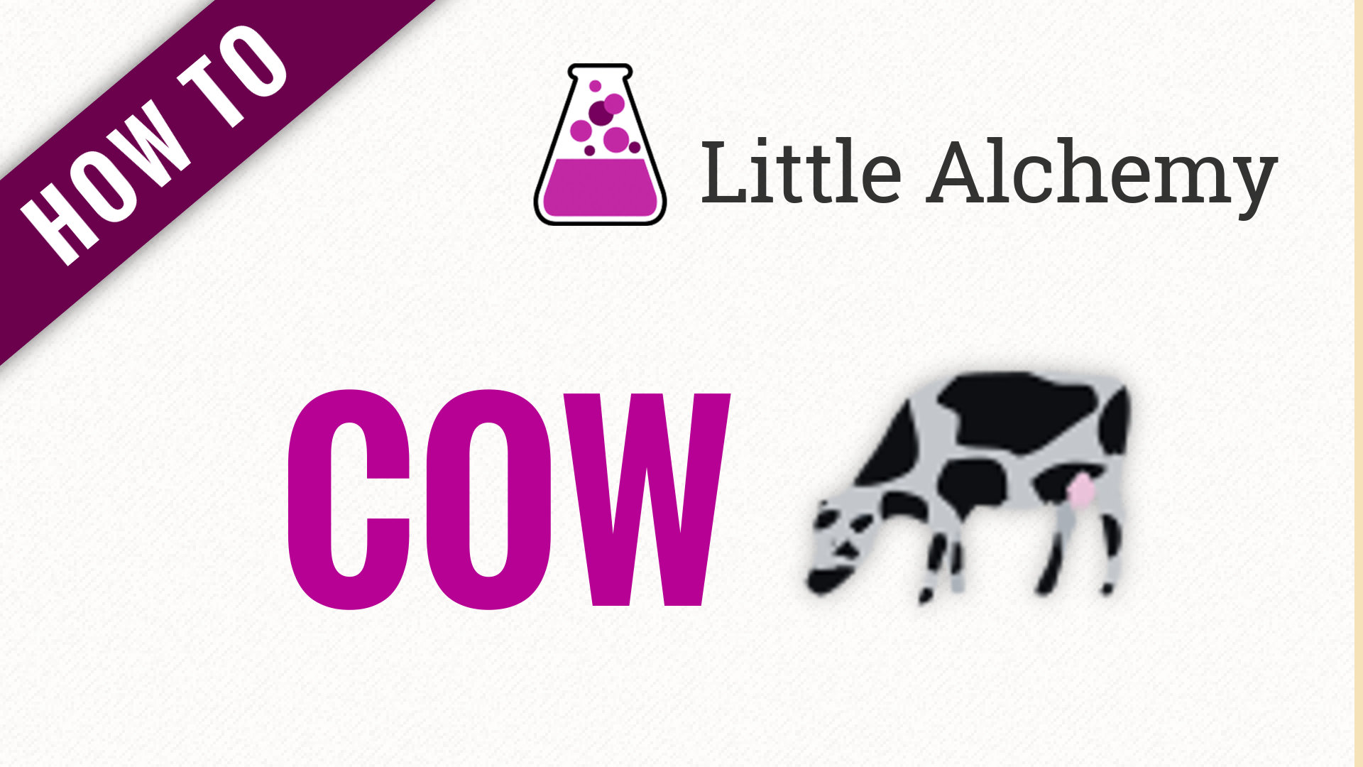 cow - Little Alchemy Cheats