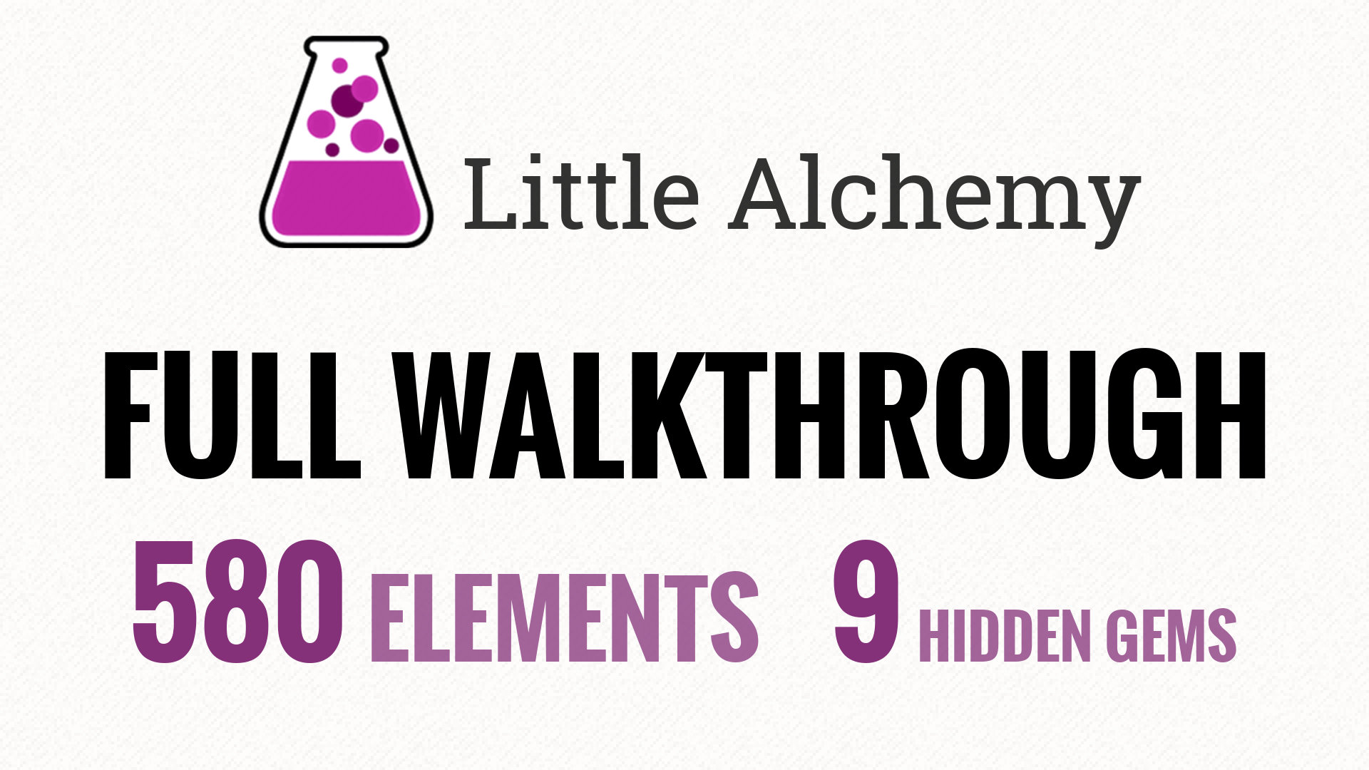 little alchemy full walkthrough v2