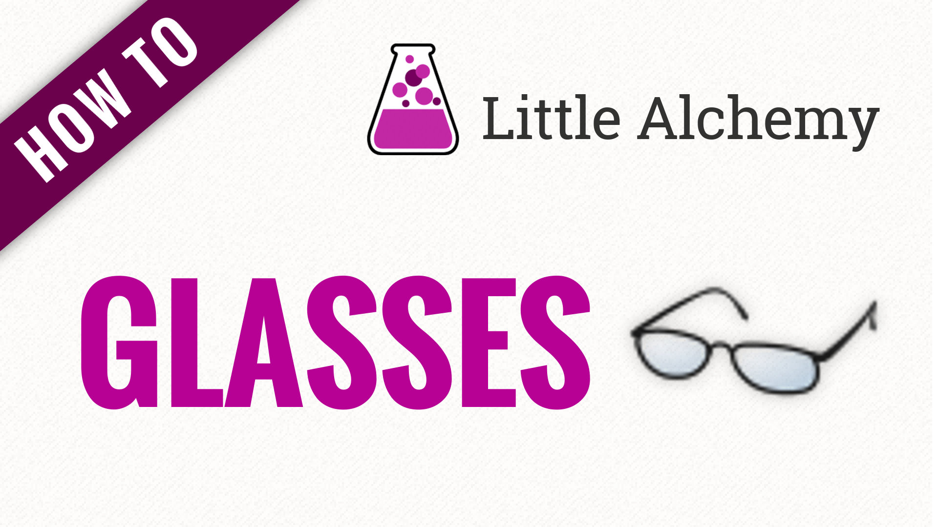 How To Make Glasses In Little Alchemy
