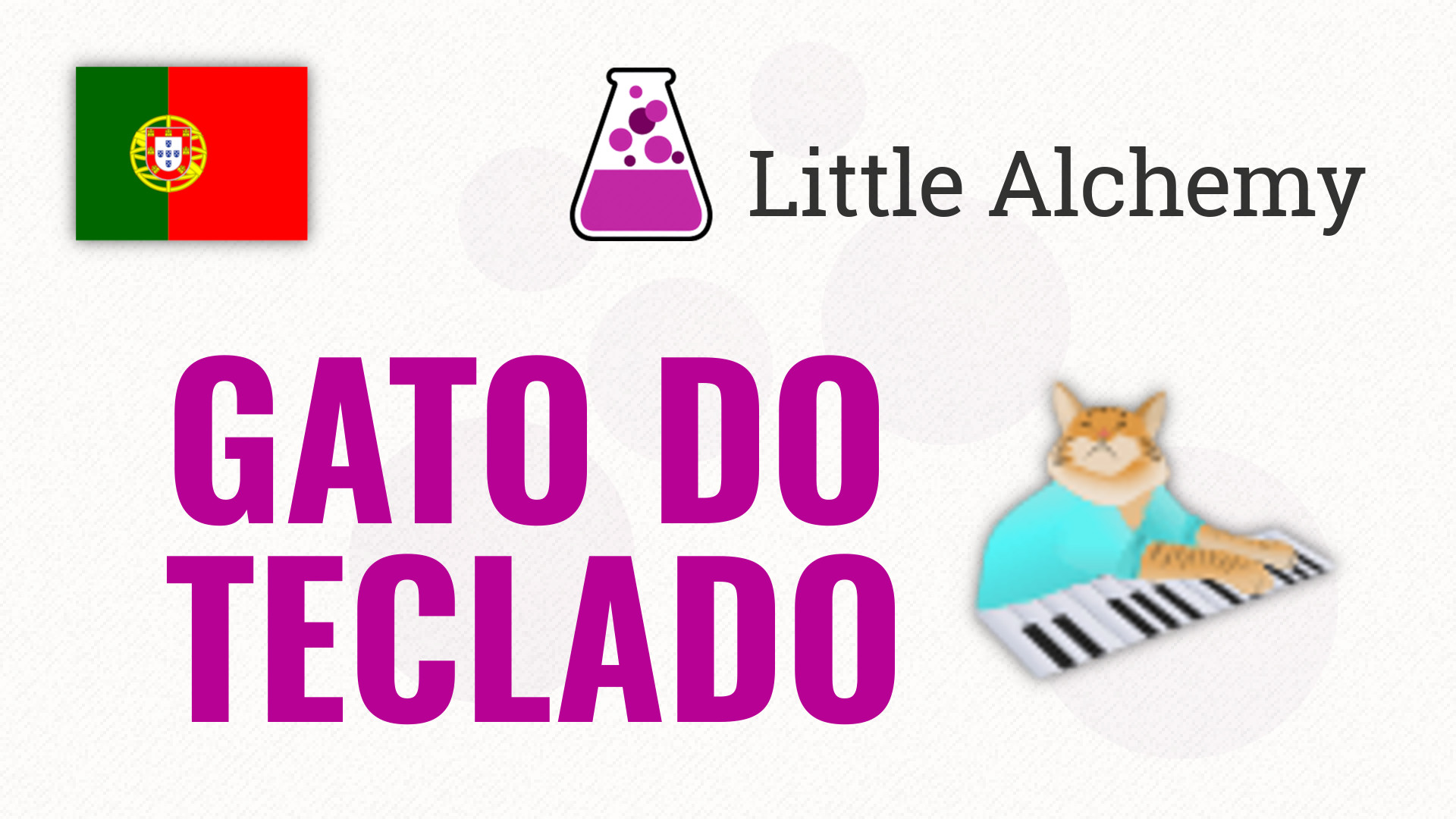 gato do teclado - Little Alchemy Solução